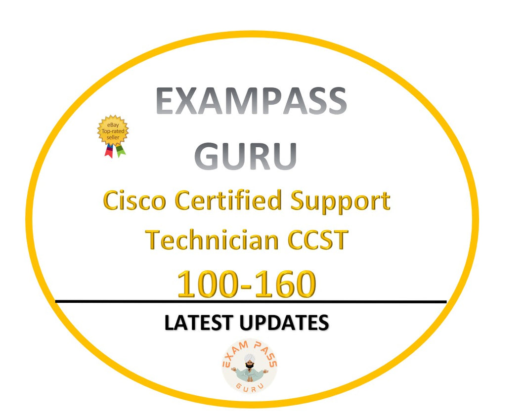 100-160 Cisco Certified Support Technician CCST Cybersecurity Exam! 50QA!