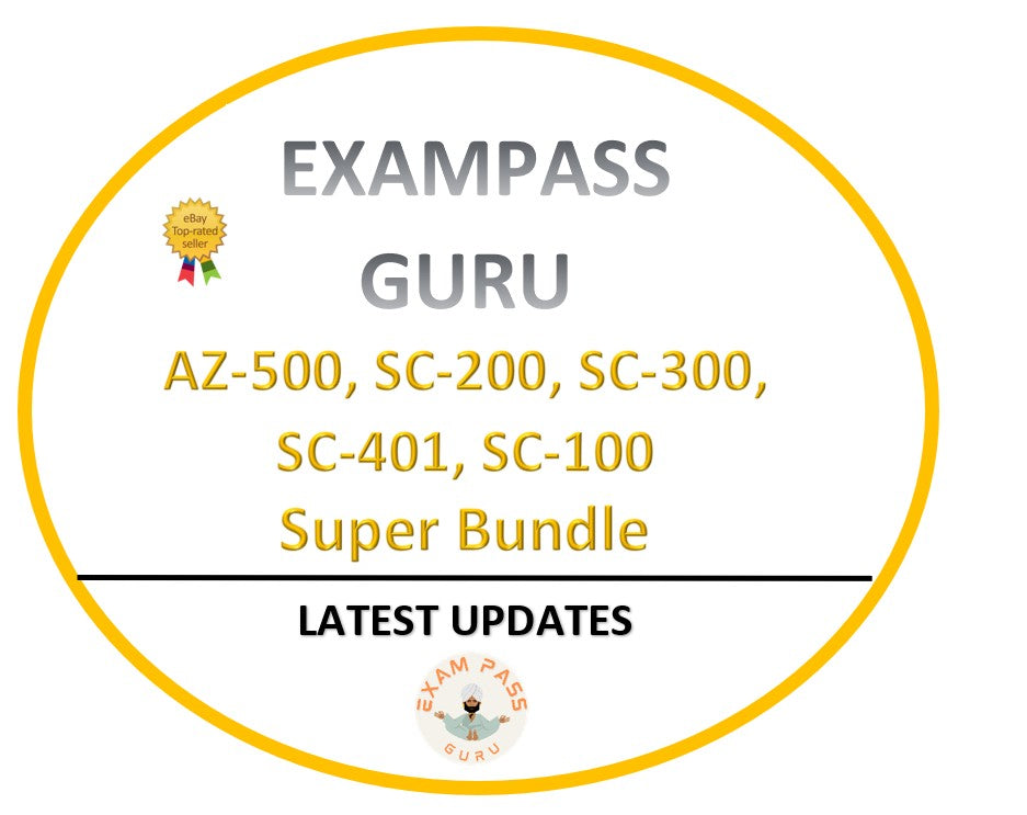 AZ-500, SC-200, SC-300, SC-401, SC-100! SUPER Certifications bundle!!!