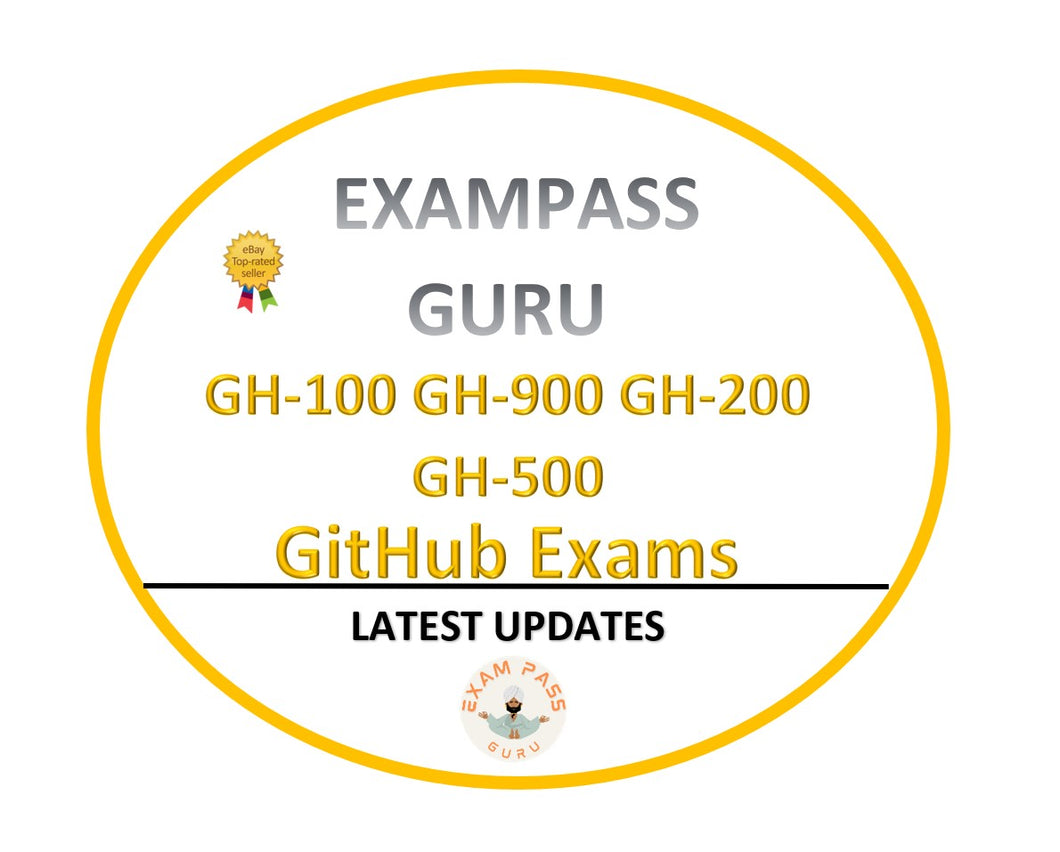 GH-100 GH-900 GH-200 GH-500 GitHub Exam bundle!