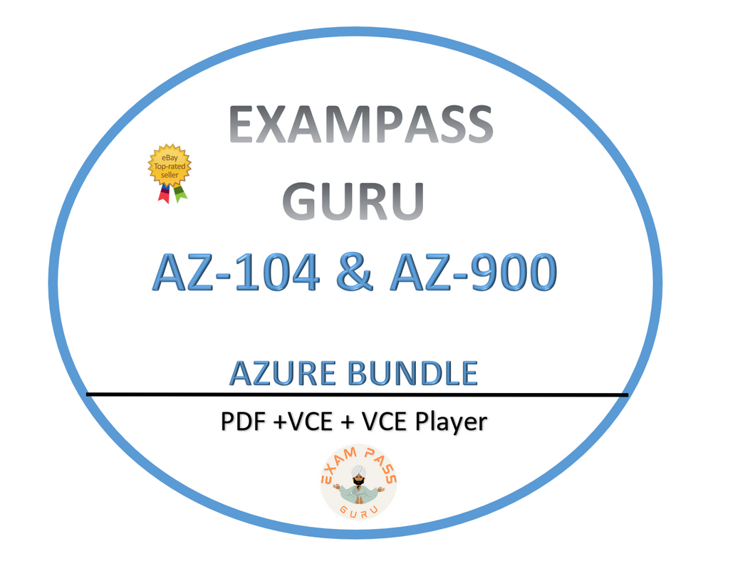 AZ-104 AZ-900 Azure Bundle Exam! 606 & 497QA!