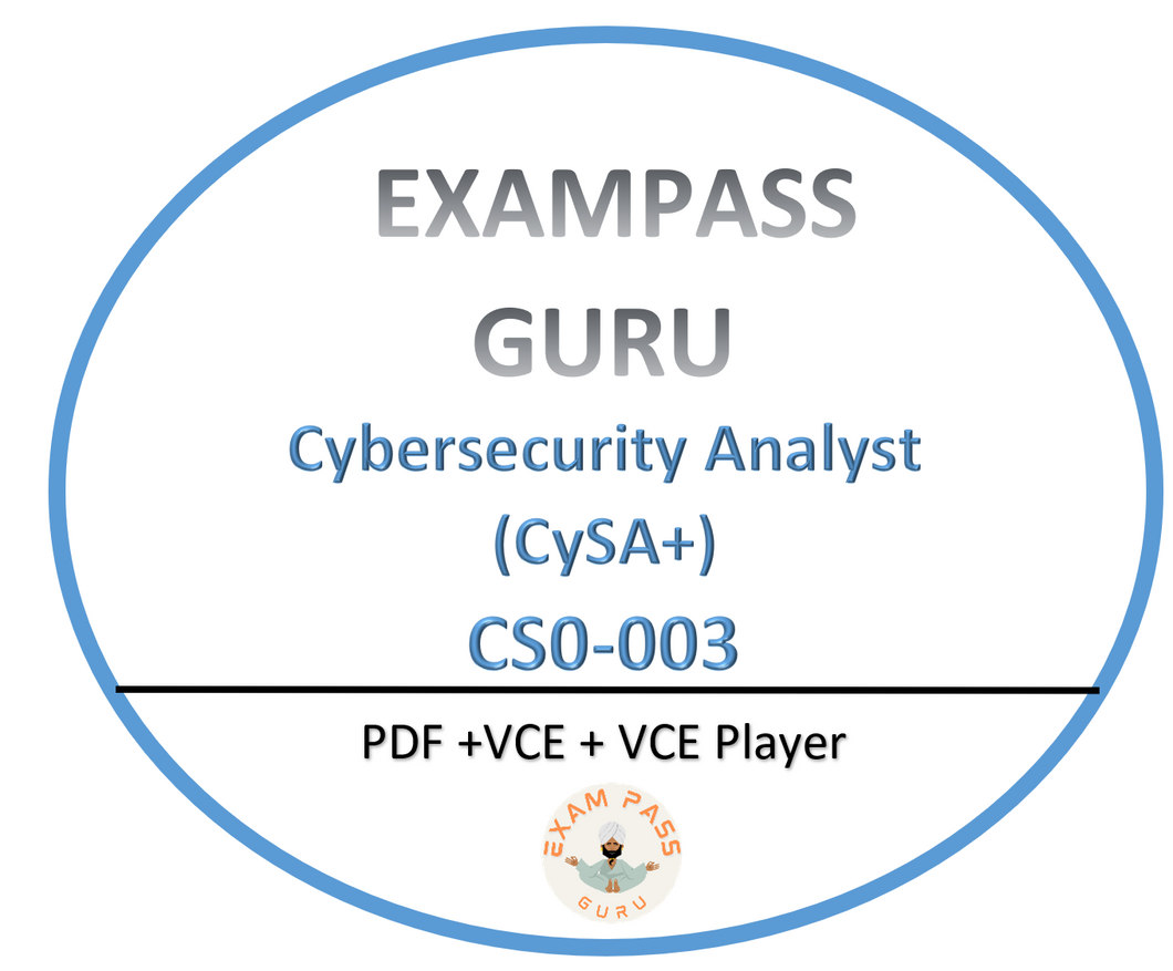 CS0-003 CompTIA CySA+ Cybersecurity Analyst+