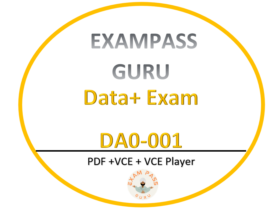 DA0-001 Data+ Exam ! !215 QA ! Latest dumps !