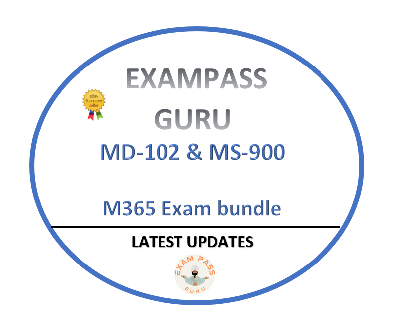 MD-102 MS-900 Microsoft 365 Exam bundle ! 438 & 387 QA!