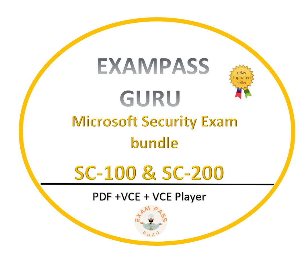 SC-100 & SC-200 Microsoft Exam bundle! 199 & 305 QA